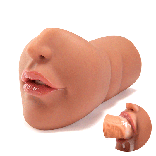 Ivy - Brune Chatte de Poche sexe oral masturbateur réaliste 2 modes de vibration