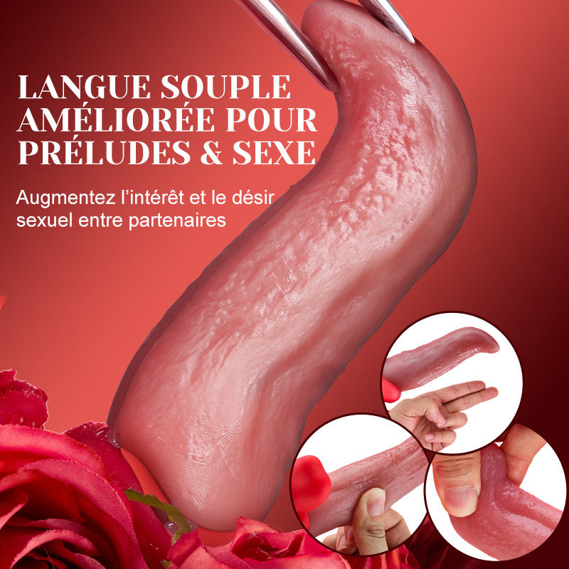 Vesper - Vibrateur langue profonde pour un plaisir prolongé avec 10 mouvements ondulatoires