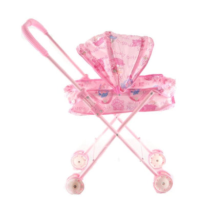 Poussette pour Bébé Reborn Rose imprimés