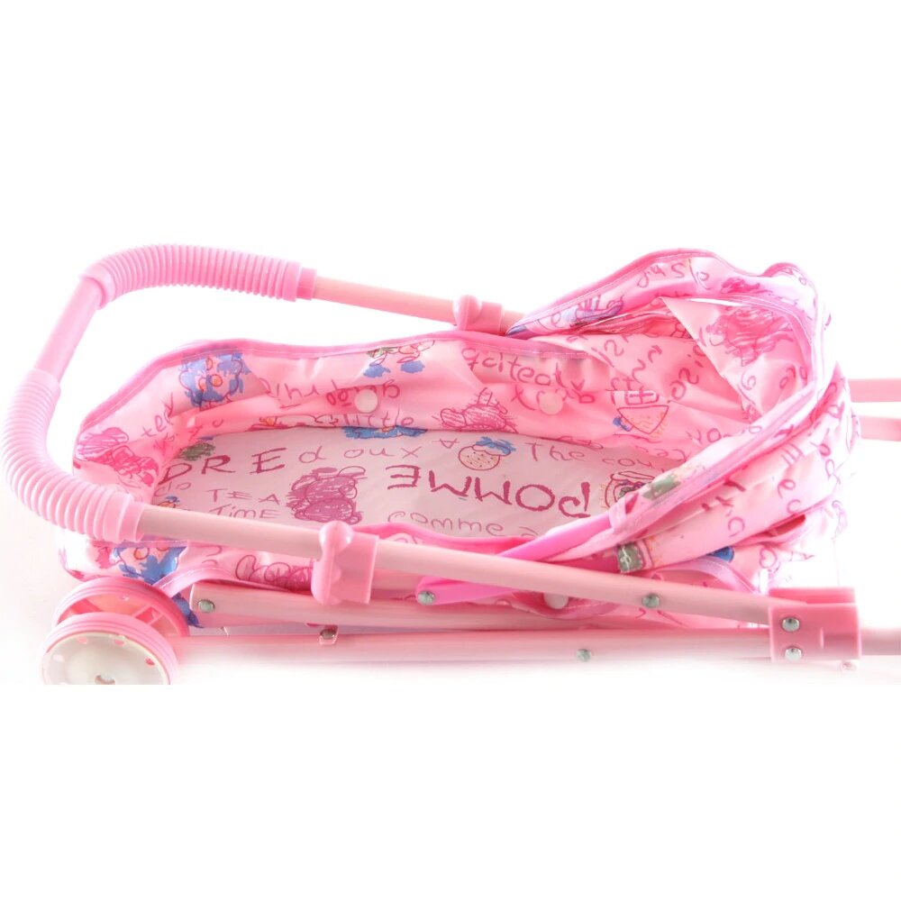 Poussette pour Bébé Reborn Rose imprimés