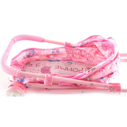 Poussette pour Bébé Reborn Rose imprimés