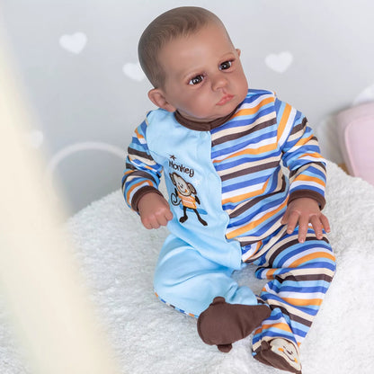 Bébé Reborn Garçon Noir- Ayoub
