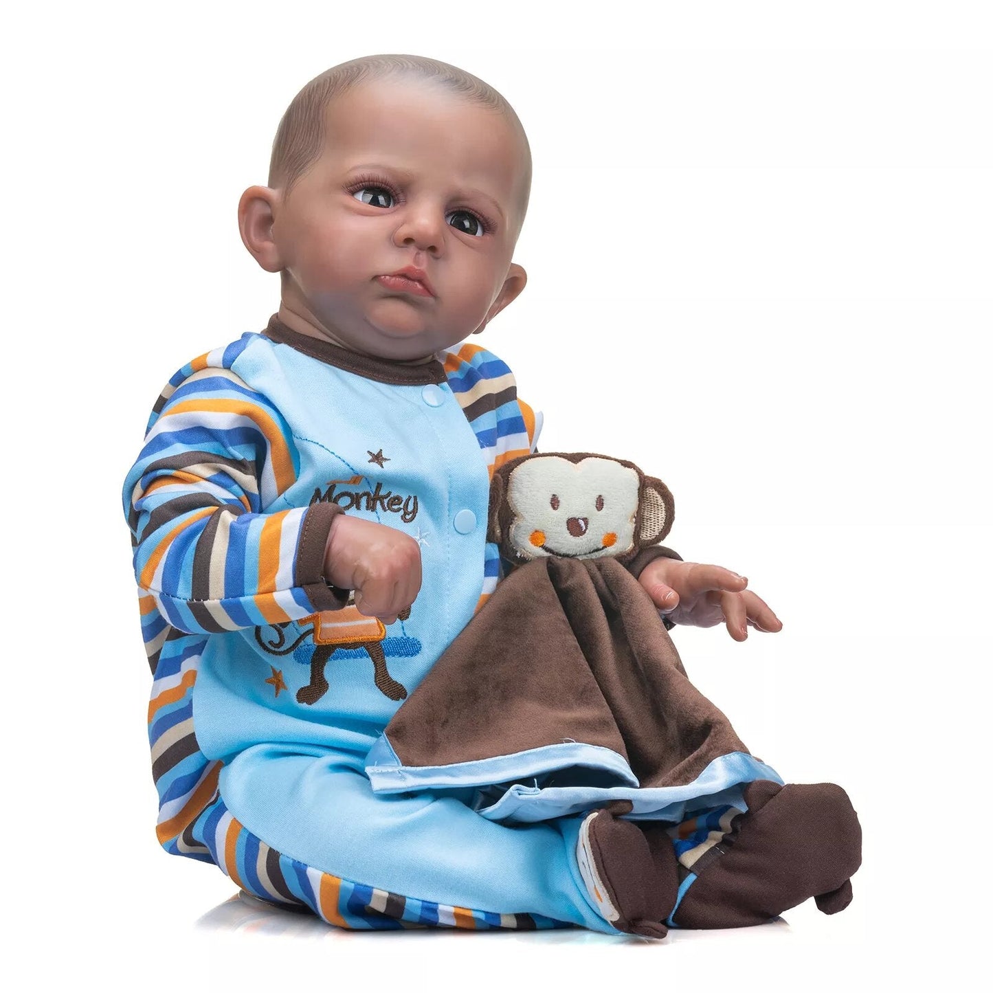 Bébé Reborn Garçon Noir- Ayoub