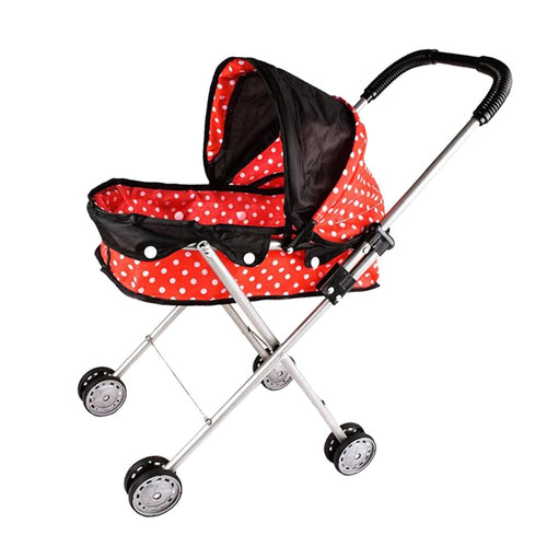 Poussette pour Bébé Reborn Motifs Coccinelle
