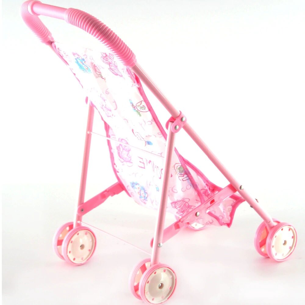 Poussette pour Bébé Reborn Rose écritures