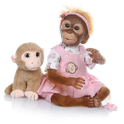 Bébé singe reborn fille - Nalia
