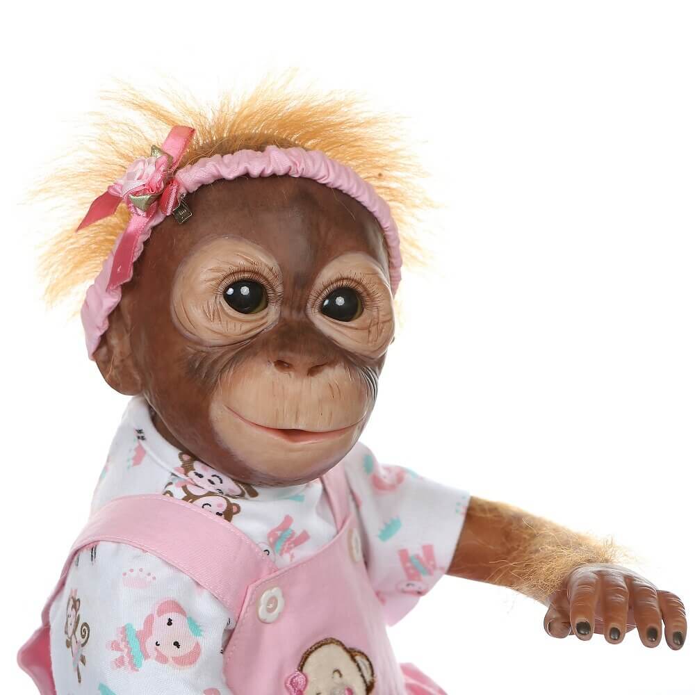 Bébé singe reborn fille - Nalia